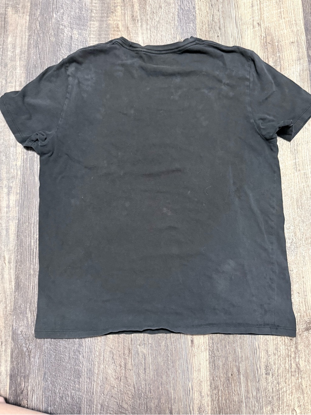Guess Men’s Black Logo Text Crewneck T-Shirt - Picture 2 of 2